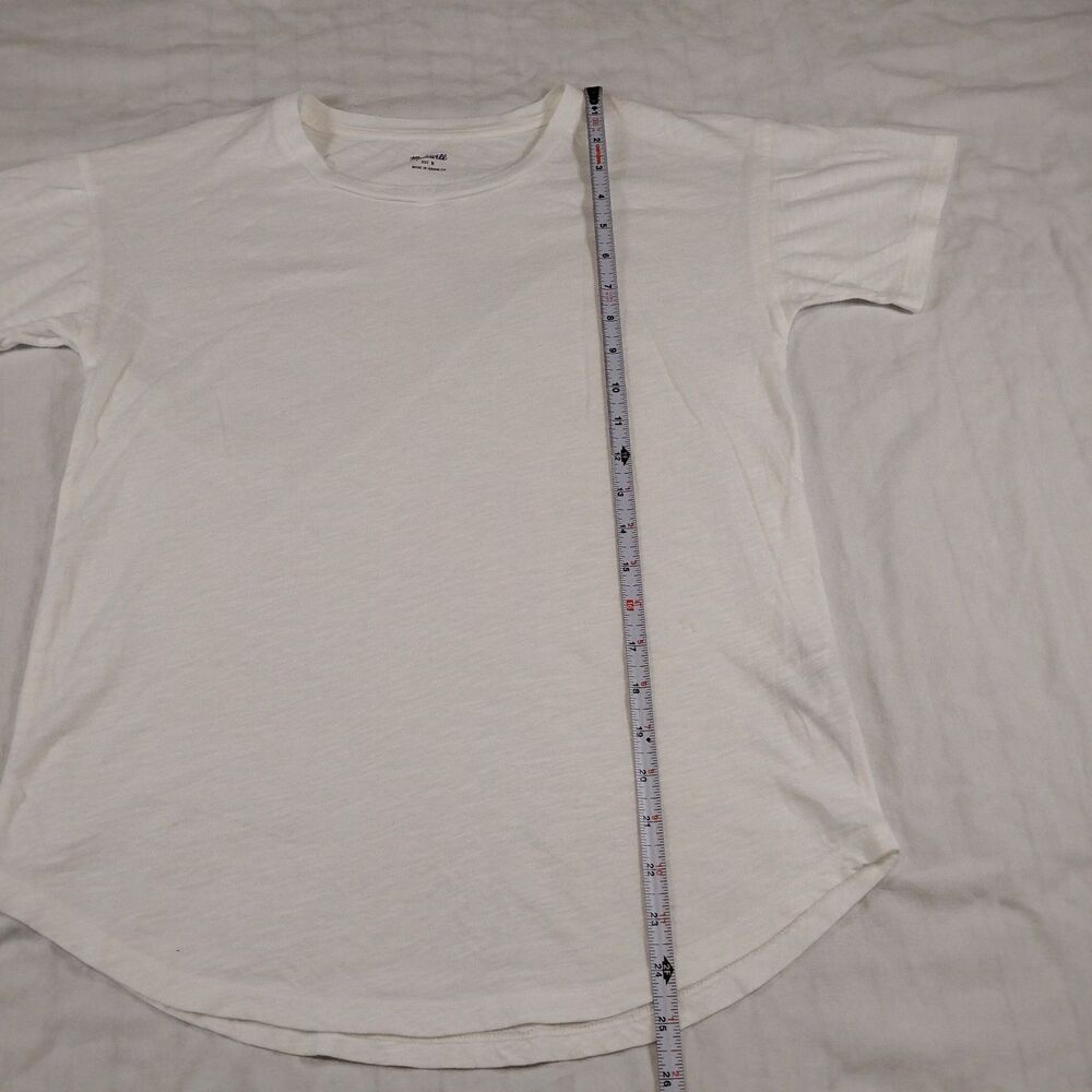Madewell Whisper Cotton Short Sleeve Tee Size Small White - Picture 7 of 8